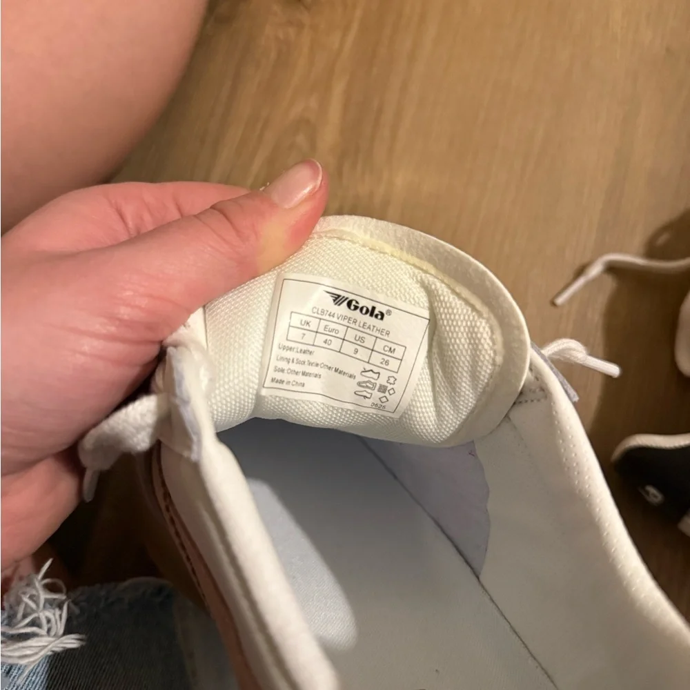 Gola White and Brown Sneakers - Picture 8 of 10